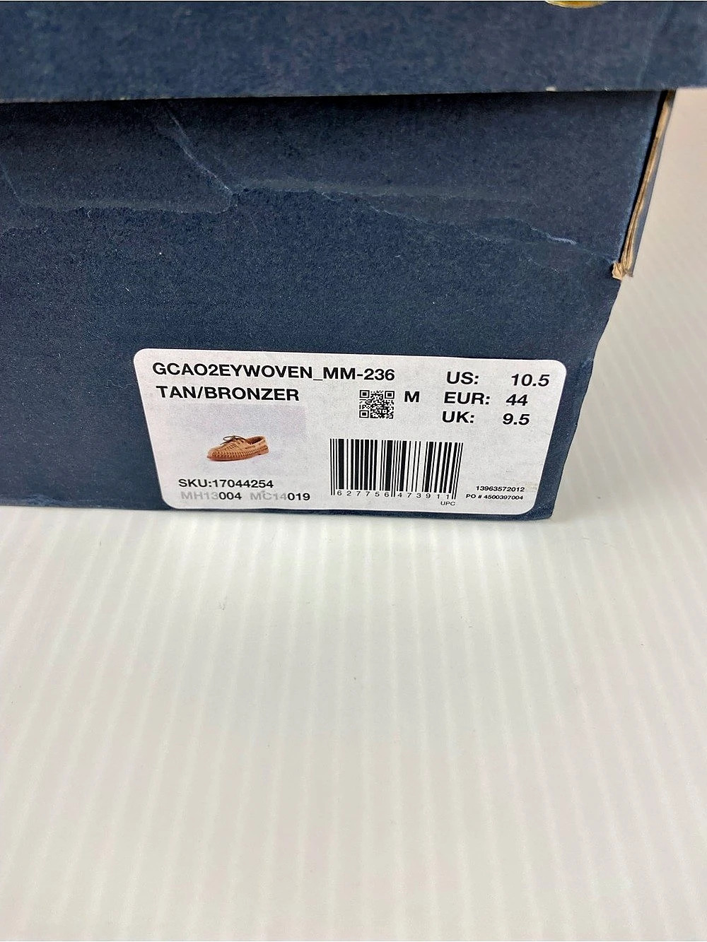 Sperry Gold Cup Woven Leather Boat Shoes Tan Men’s 10.5 NIB - Picture 14 of 16